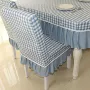 Ghế hộ gia đình bao gồm tùy chỉnh bàn cà phê vải bàn vải hình chữ nhật khăn trải bàn phong cách Địa Trung Hải bàn ăn ghế bìa khăn trải bàn bằng nhựa