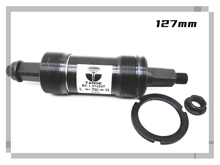 127Mm/70Japan TANGE Danxia Central axis Dead flies Mountain bike Bicycle Central axis Bearing Bearing  Square hole Central axis give Screw
