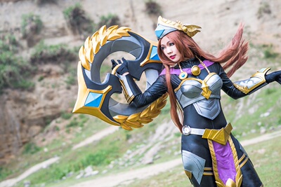 taobao agent LOL League of Legends Havil Victory Goddess COS armor weapon and clothing customization