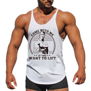 Bodybuilder Schwarzenegger Cơ Bắp Tập Thể Dục Brothers Thể Thao Chuyên Nghiệp Vest Nam Hurdle Cotton Loose Sling