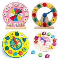 Детская цифровая игрушка, деревянные часы, геометрический конструктор для раннего возраста, раннее развитие