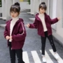 Áo khoác bé gái mùa đông 2018 mới cho bé gái mùa thu và áo len dày mùa đông áo khoác đẹp cho bé