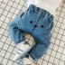 Quần jean bé 2018 xuân hè cho bé cotton 6 mở quần thun co giãn sơ sinh quần PP lớn 0-1 tuổi thủy triều - Quần jean Quần jean