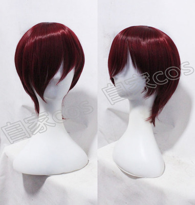 taobao agent Custom gaming wig COSPLAY COS COS Eight Gods Red Landlike Liu Hai customized fake wig wigs
