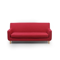 Tối giản hiện đại vải sofa kích thước căn hộ phòng khách toàn bộ đa người sofa vải kết hợp 8011 ghế sofa gỗ nguyên khối
