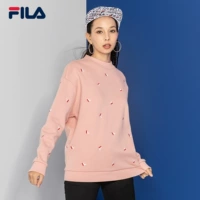 Áo len Fila Fila Áo len nữ mùa đông Mới thoải mái In đơn giản Thời trang đan áo thun nữ - Thể thao lông cừu / jumper áo hoodie nữ đen