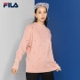 Áo len Fila Fila Áo len nữ mùa đông Mới thoải mái In đơn giản Thời trang đan áo thun nữ - Thể thao lông cừu / jumper áo hoodie nữ đen