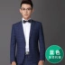 Mùa xuân và mùa thu cho nam Bộ đồ kẻ sọc nam Hàn Quốc suit nam Suit phù hợp