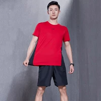 Xuân 2019 sản phẩm mới Li Ning phù hợp với đào tạo toàn diện quần short thể thao nam tay ngắn màu quần short cổ tròn mặc giản dị - Thể thao sau bộ quần áo gió nam adidas