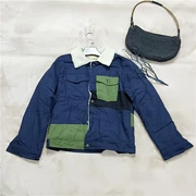 Áo khoác nam mùa thu đông 2018 mới cộng với màu nhung kết hợp áo khoác cotton ngắn giản dị 8R-8-2-3