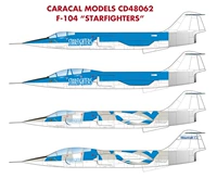Каракальные модели 1/48 48062 F-104 Starfighters Water Patch