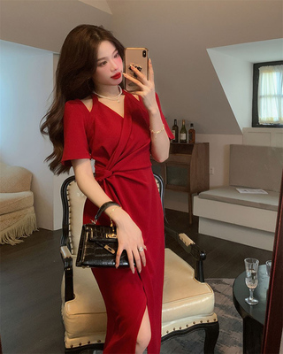 taobao agent Summer dress, long skirt, plus size, fitted