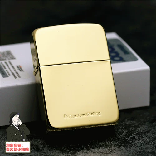 Подлинный Zippo Zhibao Ligher 1941 Classic Re -Engraved Titanium Talting Metal Black Titanium Titanium Local Local Tyrannosaurus