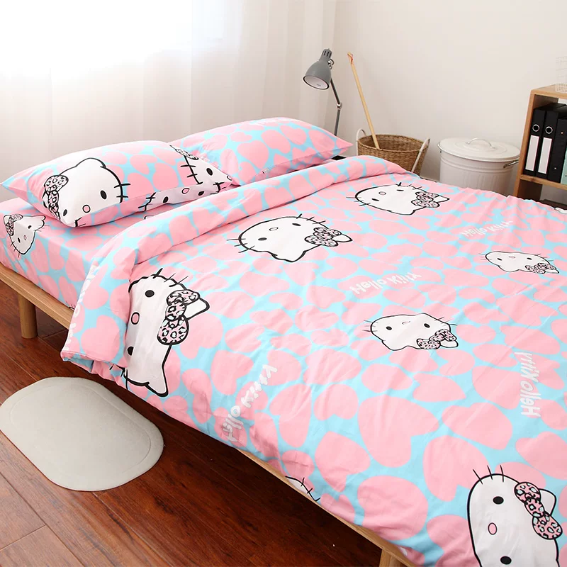 Hello kitty, cotton cartoon duvet cover, bedspread, 1.5m, 1.8m