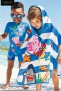 Cậu bé lợn xanh đích thực người Anh George Xiêm quay áo tắm Andes Beach khăn - Đồ bơi trẻ em