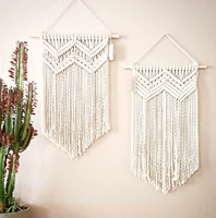 Dệt tay rèm boho tua tấm thảm treo tường phòng khách trang trí tường thiết kế mới DIY gốc thảm decor