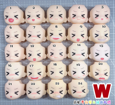 taobao agent [Wink Face] Water Patch Angry Face Bun Face, Rabbit Tu Baoshino Nikko GSC clay face OB11