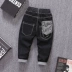 Quần jeans nam mùa xuân 2020 mới quần đơn mùa xuân và mùa thu 6-7-8-10 tuổi Hàn Quốc quần trẻ em mỏng - Quần jean Quần jean