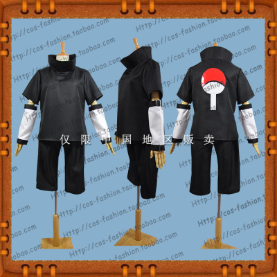 taobao agent Naruto, black mini-skirt, unisex clothing, with short sleeve, cosplay