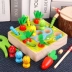 đồ chơi trẻ em năm A-rưỡi bắt cá từ bộ não con sâu của lực lượng trẻ em đố mầm non Montessori 1-2 bé trai và bé gái 3 Đồ chơi bằng gỗ