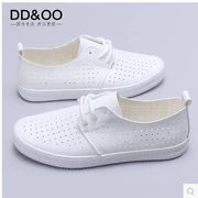 Xingan DD & OO mùa xuân và mùa hè đôi giày nhỏ màu trắng giày vải đế bằng - Plimsolls