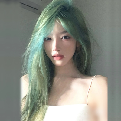 taobao agent Green helmet, cosplay, internet celebrity, Lolita style
