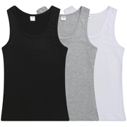 Áo vest nam không tay áo thể thao vest nam chạm đáy áo trẻ trung cotton vest vai trung niên bố mùa hè - Lót