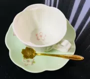 [闺 蜜] Sakura cốc cà phê gốm nổi và đĩa đặt hoa cốc trà chiều trà đặt cốc cà phê gốm - Cà phê