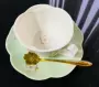 [闺 蜜] Sakura cốc cà phê gốm nổi và đĩa đặt hoa cốc trà chiều trà đặt cốc cà phê gốm - Cà phê bình pha cafe lạnh cold brew