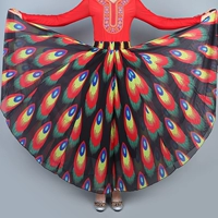 Синьцзян танцевальная юбка Большая юбка Uyghur Edryce Square Dance Performance Set Alil Skirt Performance