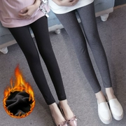 Quần legging bà bầu 2018 xuân hè mới phiên bản Hàn Quốc cộng với chất liệu nhung rắn rỏi mặc cho mẹ bầu nâng bụng quần cotton hoang dã