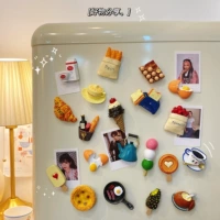 Брендовый реалистичный креативный трехмерный магнит на холодильник, магнитное украшение, сильный магнит, хлеб