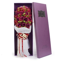 Вайолет 11 фиолетовая роза+сухие цветы