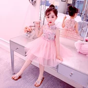 Váy bé gái mùa hè 2019 trẻ em mới dành cho bé váy mùa hè công chúa váy bé gái ngoại quốc - Váy