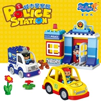 Lego, строительные кубики, конструктор, музыкальная игрушка, полиция, раннее развитие, 2-3 лет