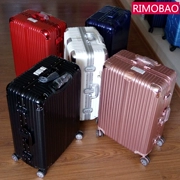 RIMOBAO tăng vàng xe đẩy trường hợp khung nhôm bánh xe mật khẩu phổ hộp 20 29 inch vali vali vali