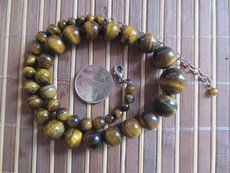 Украшения на шею Тигр глаз камень