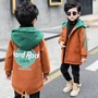 Boy [full 48 包邮] áo khoác bé trai trong áo khoác dài cho bé trai thủy triều nước ngoài - Áo khoác áo khoác bé gái 6-14 tuổi