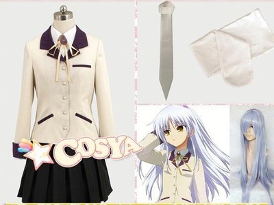 taobao agent Angel Beats Angel Lihua Zou Cos uniform wigs are available for sale