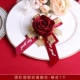 1 красная атласная роза (голый цветок) 1