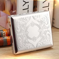 Ультратонкий тонкий дорожный металлический портсигар