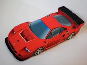 DIY tay lắp ráp ba chiều mô hình giấy Ferrari F40 GT xe thể thao mô hình xe 3D giấy khuôn origami