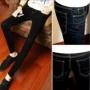 Mùa xuân và mùa thu Tide phiên bản Hàn Quốc của quần thun thun bó sát quần nhỏ chân hẹp chân mỏng quần ống côn quần jeans nam thời trang nam hàn quốc	