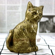 Đồng nguyên chất kitten đồ trang trí sử dụng phương Tây sưu tầm reflow tuổi đồng cũ Châu Âu và Mỹ hàng hóa nước ngoài