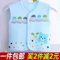 Bé vest vest mùa xuân và mùa thu phần mỏng cotton sơ sinh vest trẻ sơ sinh chàng trai và cô gái bé vest cardigan vest áo gile cho bé gái 7 tuổi