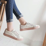 2018 mùa xuân mới thời trang Hàn Quốc cắt thấp giày giày của phụ nữ với sinh viên phẳng phẳng với đầu tròn giày thường giày thấp