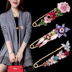 Scarf buckle pin trâm bức tranh gốc dầu tulip lớn trâm nữ cổ áo kim coat cardigan với phụ kiện Hàn Quốc Trâm cài