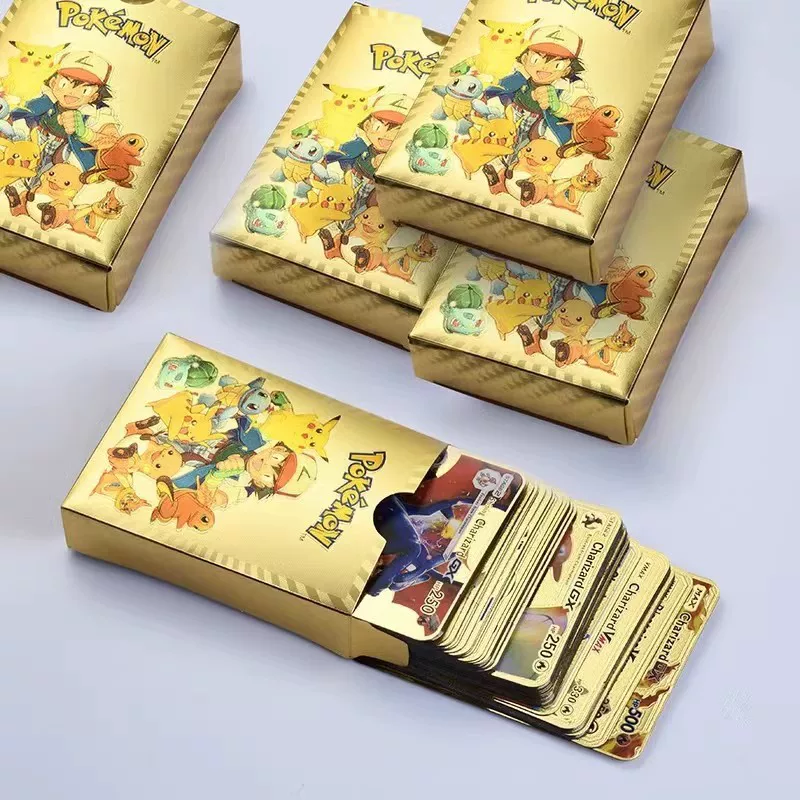 Карточная игра, неоновая цветная настольная игра, Покемон