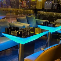 KTV Camellia Time Lights и стальный стеклянный бар Camer Clear Bar Bar