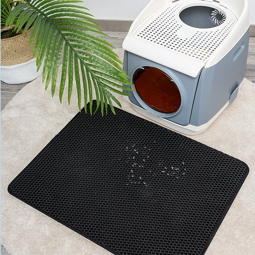 Два -слойные кошки песчаные подушка кошачья кошачья кошка с песчаными горшками Большие анти -сплайсированные анти -продуманные туалетные принадлежности фильтровать подушка для кошачьих ног